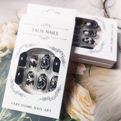 Jelly glue sachets included with AROVFAM press-on nails kit