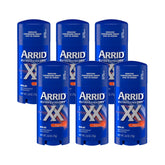 Arrid XX Extra Extra Dry solid deodorant bottle provides all-day protection.