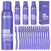 Arstech Dermaplane Razor purple 4-pack for at-home shaving