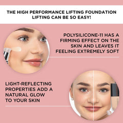 ARTDECO High Performance Lifting Foundation Reflecting Honey N11 creamy texture delivers velvety feel.