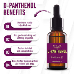 Dropper-ready D-PANTHENOL liquid ideal for serums and bases.