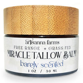 Artisanna Farms Miracle Tallow Balm jar for deep hydration and soft skin