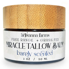 Artisanna Farms Miracle Tallow Balm jar for deep hydration and soft skin
