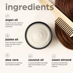 Artnaturals Argan Hair Mask being applied to hair for deep conditioning.
