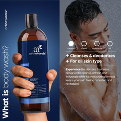 Artnaturals Men's Body Wash foamy lather delivers a rich cleanse.