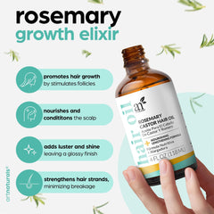 ArtNaturals Rosemary Castor Oil texture close-up showing conditioning consistency.