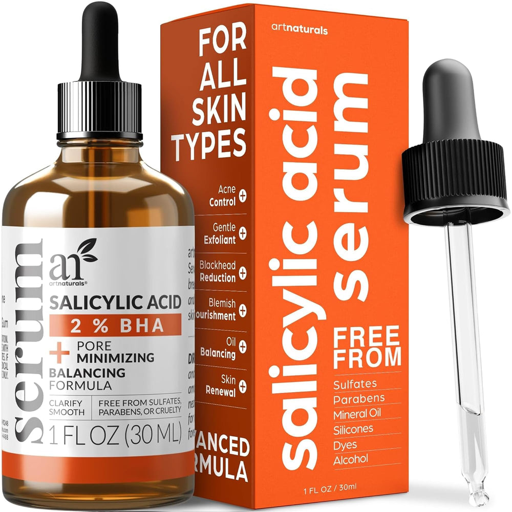 Artnaturals Salicylic Acid Serum bottle for oil control and pore care.
