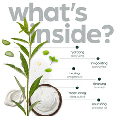 Artnaturals Tea Tree Oil Body Wash applied on feet to refresh and cleanse.