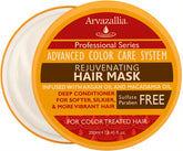 Arvazallia Rejuvenating Hair Mask bottle pour for silky, easy-to-manage color-treated hair.