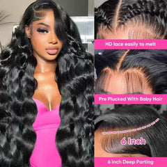 ARZFDR pre-plucked hairline detail for quick customization