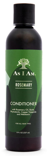 As I Am Rosemary Conditioner 8 oz bottle highlights branding for daily use.