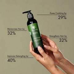 As I Am Rosemary Conditioner 8 oz label closeup shows ingredients for informed choice.