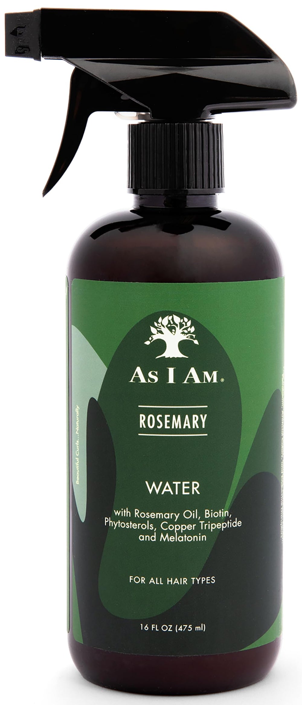 As I Am Rosemary Water bottle pours to nourish scalp and hair for easier detangling
