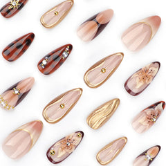 ASABITE 3D flower rhinestones detail closeup on nails