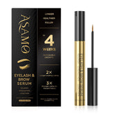 ASAMO eyelash & eyebrow serum bottle for nightly care, supporting natural growth