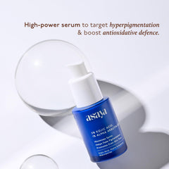 Asaya serum texture swatch reveals lightweight, fast-absorbing feel.