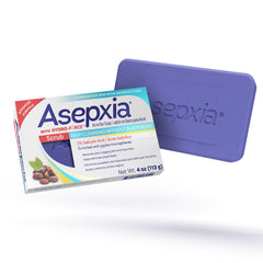Asepxia Acne Bar Soap lather for deep cleansing and pore clearing.