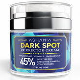 Ashania dark spot corrector bottle for targeted facial brightening.