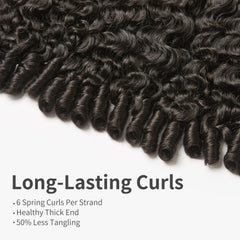 ASHINE Burmese curly bundles 22-inch length drape showcases dramatic styling potential.