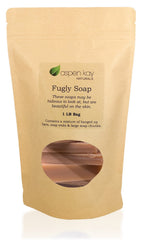 Aspen Kay Naturals Fugly Soap Turmeric bars exterior provides gentle cleansing for all skin types.