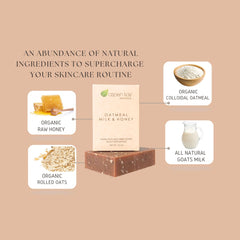 Aspen Kay Naturals oatmeal close-up textured oats for mild scrubbing