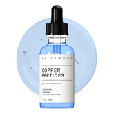 Asterwood Copper Peptides Serum bottle for daily anti-aging care.