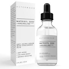 Asterwood Matrixyl 3000 serum bottle for fragrance-free night use