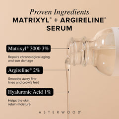Asterwood serum texture close-up showing a smooth, non-greasy feel.