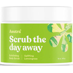ASUTRA Dead Sea Salt Scrub bottle ready for exfoliation and soft skin.