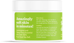 Close-up of fine Dead Sea mineral texture for gentle polishing.