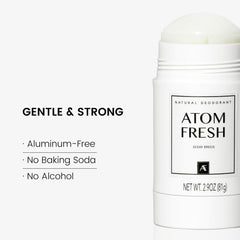Atom Fresh Laboratory mineral powder enhances odor control on skin.
