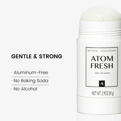 Atom Fresh Laboratory texture-swatch showcases gentle, non-greasy feel suitable for sensitive skin.