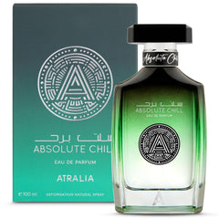 Atralia Absolute Chill bottle front, ideal for daily daytime wear.