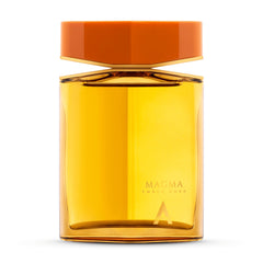 Atralia Magma Ember Dusk bottle side view, premium unisex fragrance for all seasons.