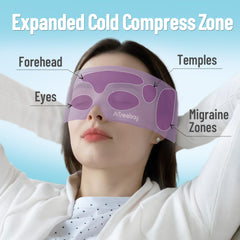 ATreebay Cooling Eye Mask reusable gel design stays pliable when frozen