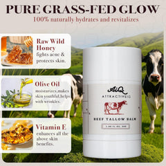 AttractiveIQ raw honey jar close-up highlighting natural ingredients.