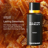 ATYAB AL MARSHOUD Honey All Over Spray bottle closeup highlights premium details