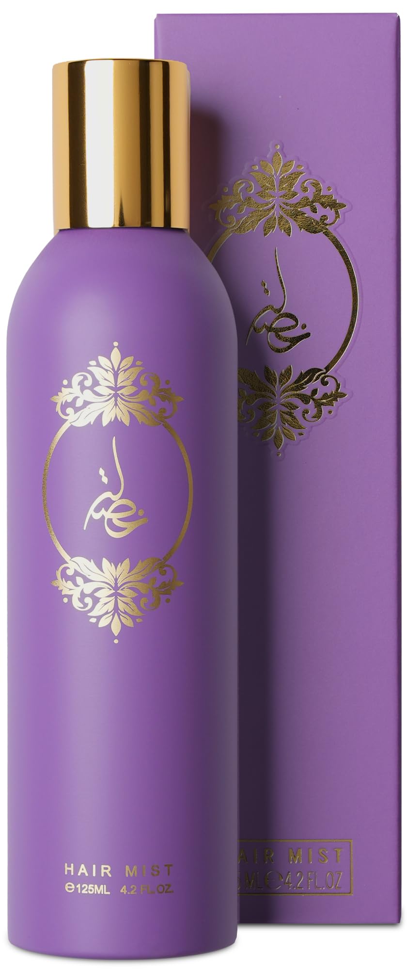 ATYAB AL MARSHOUD Khisla Violet Hair Mist bottle front view with long-lasting fragrance.