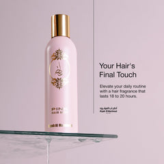 ATYAB AL MARSHOUD Pink Khisla Hair Mist spray captures easy, quick refresh between tasks