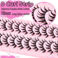 AUGENLI 16mm lashes closeup showcases bold spiky style for dramatic eye impact.