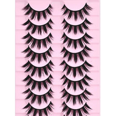 AUGENLI doll-eye manhua lashes deliver fluffy clusters for natural yet captivating eyes.