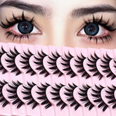 AUGENLI manga lashes 16mm cosplay dramatic look for cosplay and stage makeup.