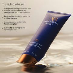 Creamy Rich Conditioner texture illustrating deep hydration for hair