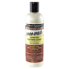Aunt Jackie's Coco Wash bottle pour demonstrates easy application for hydration