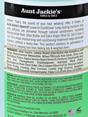 Close-up of creamy shea butter texture in Aunt Jackie's Quench Leave-In.