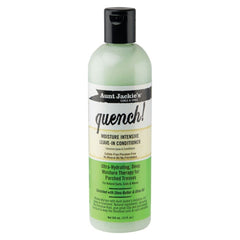 Aunt Jackie's quench-moisture-leave-in nourishes and smooths daily styling.