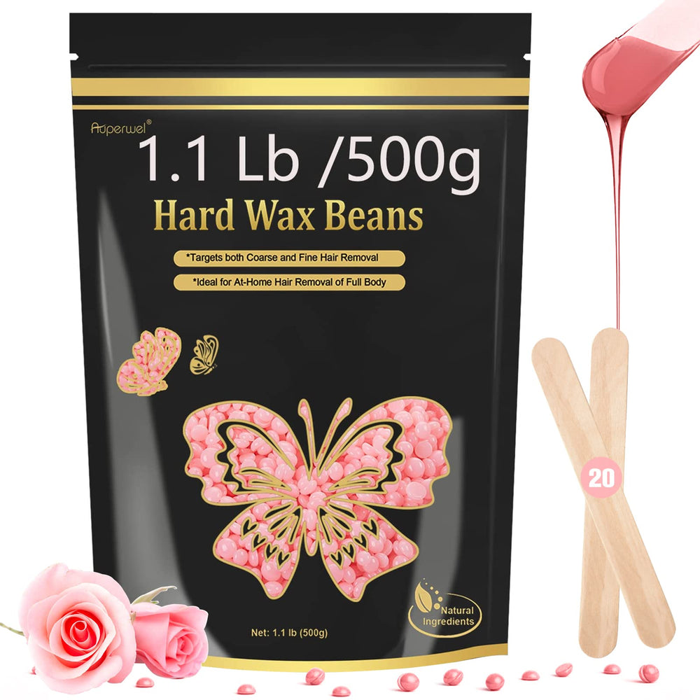 The Auperwel wax beads 1.1lb bag ready for at-home waxing