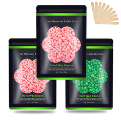 Auperwel 10.5oz wax beads kit for sensitive skin, gentle and effective at home.
