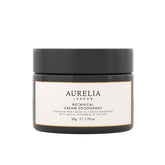 Aurelia Probiotic Skincare Botanical Cream Deodorant packaging showcases eco-friendly design for daily use.