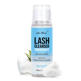 AuReve Lash Shampoo Concentrate packaging with unscented formula for salon and home use.